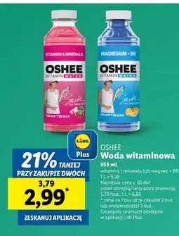 Lidl Napój witaminy i minerały Oshee Vitamin Water oferta