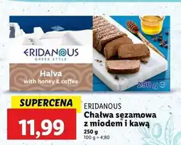 Lidl Chałwa z miodem i kawą Eridanous oferta