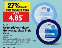 Lidl Krem nawilżający classic Cien oferta