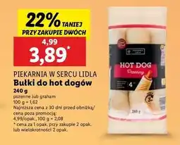 Lidl Bułki do hot dog Piekarnia W Sercu Lidla oferta