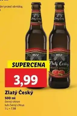 Lidl Piwo Zlaty Cesky Svetly Lezak oferta