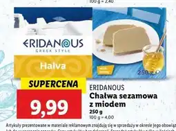 Lidl Chałwa z miodem Eridanous oferta