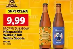Lidl Piwo wolna sobota Browar Zakładowy oferta