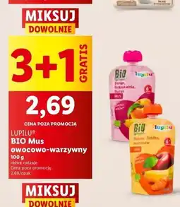 Lidl Mus banan jabłko marchew Lupilu oferta