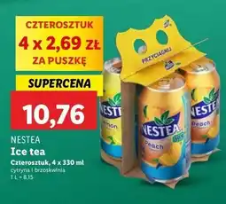 Lidl Napój peach + napój lemon Nestea oferta