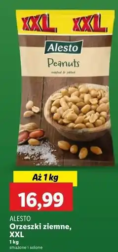 Lidl Orzeszki ziemne smażone solone xxl Alesto oferta