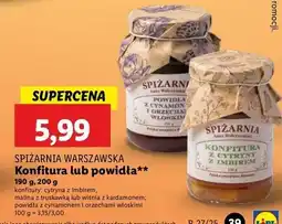 Lidl Powidła z cynamonem i orzechami włoskimi Spiżarnia Anny Walczyńskiej oferta