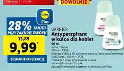 Lidl Dezodorant black white Garnier Mineral Invisible oferta