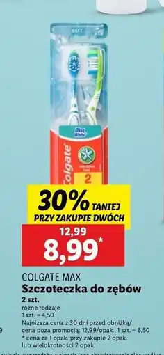 Lidl Szczoteczka do zębów soft Colgate Max White oferta