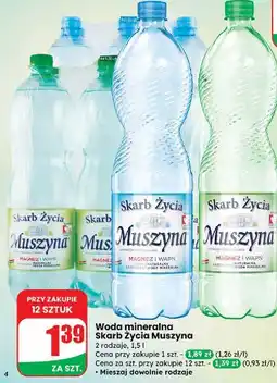 Dino Woda gazowana Muszyna Skarb Życia oferta