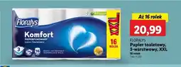 Lidl Papier toaletowy komfort Floralys oferta