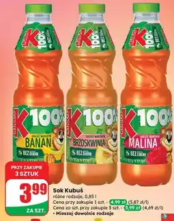 Dino Sok jabłko-marchew-malina Kubuś 100% oferta