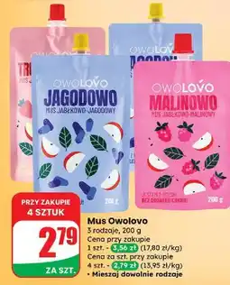 Dino Mus jabłkowo-malinowy Owolovo oferta