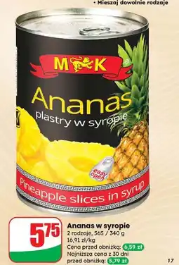 Dino Ananas plastry M&K oferta