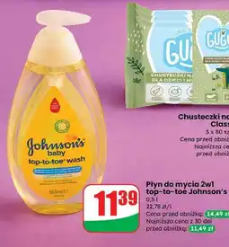 Dino Płyn do mycia ciała i włosów 3w1 top to toe Johnson's Baby oferta