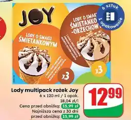 Dino Rożki śmietankowe i śmietankowo-orzechowe Joy Kids oferta