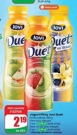 Dino Jogurt jagoda-wiśnia Jovi Duet oferta