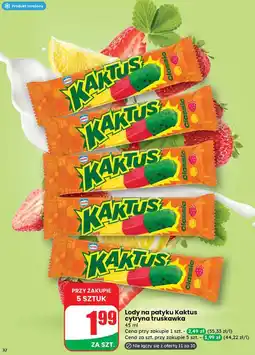 Dino Lody cytrynowo-truskawkowe Nestle Kaktus oferta