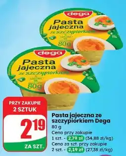 Dino Pasta kanapkowa jajeczna ze szczypiorkiem Dega oferta