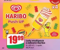 Dino Lód push up mix haribo Algida Max oferta