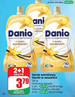 Dino Serek waniliowy Danone Danio oferta