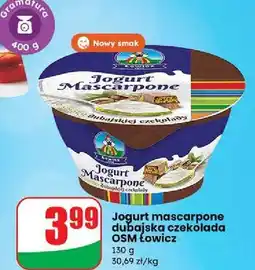 Dino Jogurt mascarpone o smaku dubajskiej czekolady Łowicz 1906 oferta
