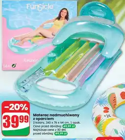 Dino Materac dmuchany z oparciem oferta