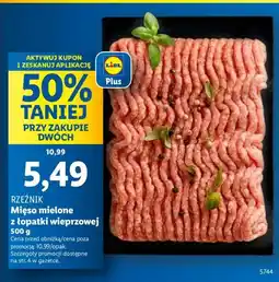 Lidl Mięso mielone z łopatki wieprzowej Rzeźnik oferta