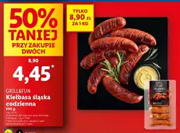 Lidl Kiełbasa śląska codzienna Grill&Fun oferta