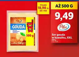 Lidl Ser gouda w kawałku XXL Pilos oferta