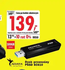 Media Expert Dysk ssd Adata oferta
