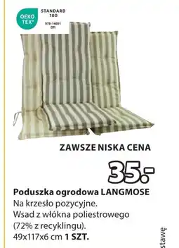 JYSK Poduszka na krzesło TEX oferta