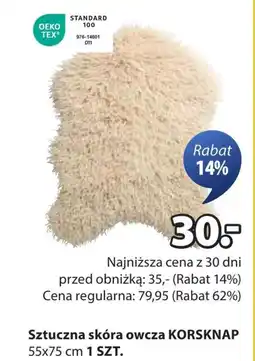 JYSK Sztuczna skóra TEX oferta