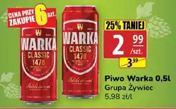 API MARKET Piwo Warka oferta
