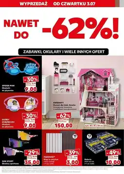 Kaufland Okulary pływackie spider man oferta