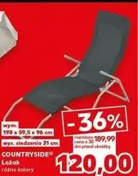 Kaufland Leżak 190 x 59.5 96 cm K-Classic Countryside oferta