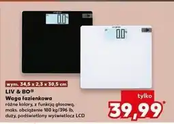 Kaufland Waga łazienkowa Liv & Bo oferta