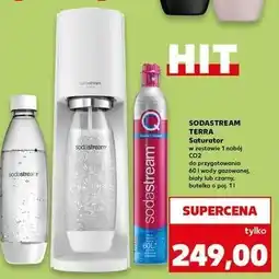 Kaufland Zestaw: urządzenie sst terra biały + cylinder cqc butelka Sodastream oferta