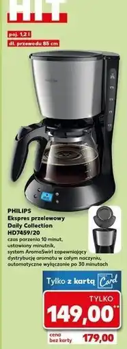 Kaufland Ekspres przelewowy hd7459/20 Philips oferta