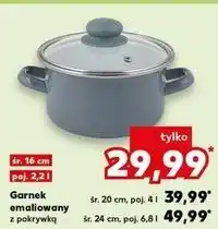 Kaufland Garnek emaliowany 24 cm oferta