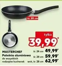 Kaufland Wok 28 cm ze szklaną pokrywką Masterchef oferta