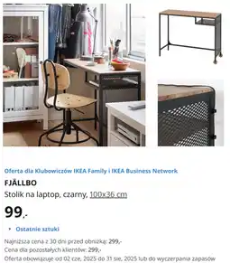 IKEA Stolik na laptop FJÄLLBO oferta