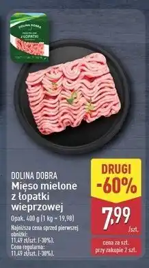 ALDI Mięso mielone z łopatki wieprzowej Dolina Dobra oferta
