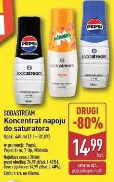 ALDI Sok do przygotowania napojów gazowanych 7up Sodastream oferta