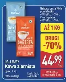 ALDI Kawa Dallmayr Home Barista Caffe Crema Forte oferta