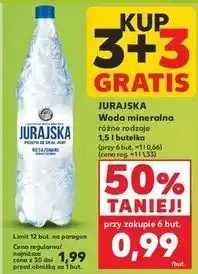 Kaufland Woda niegazowana Jurajska oferta