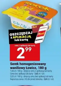 Twój Market Serek homogenizowany Łowicz oferta