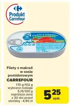 Carrefour Filet z makreli Carrefour oferta