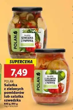 Lidl POLAN Sałatka z zielonych pomidorów lub sałatka szwedzka oferta