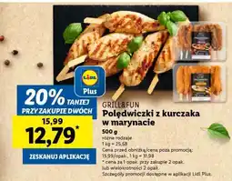 Lidl GRILL&FUN Polędwiczki z kurczaka w marynacie oferta